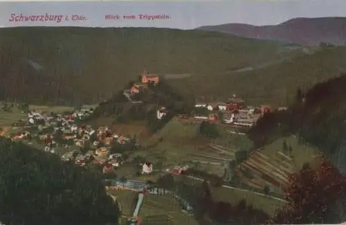 Schwarzburg - Blick vom Trippstein - ca. 1920