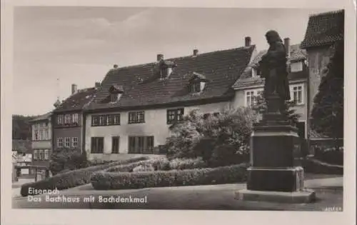 Eisenach - Bachhaus mit Bachdenkmal - ca. 1960