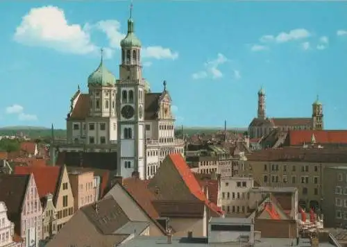 Augsburg - Perlachturm u. Rathaus - ca. 1995