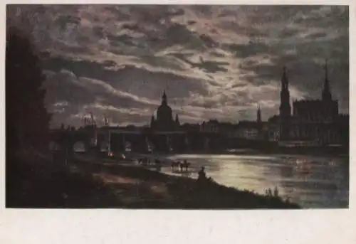 Dresden - bei Vollmond - Claussen - 1987