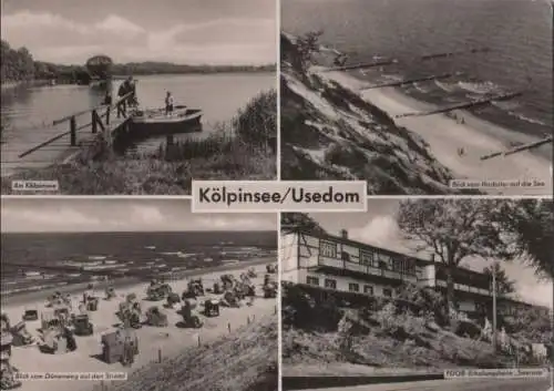 Loddin-Kölpinsee - u.a. Blick vom Hochufer - 1962