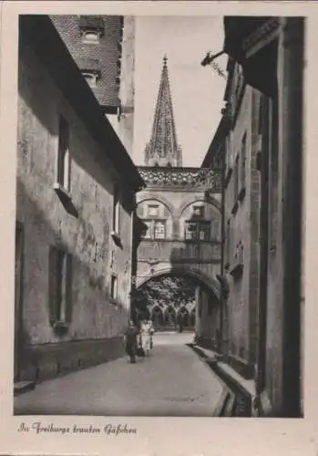 Freiburg - in trauten Gäßchen - ca. 1950