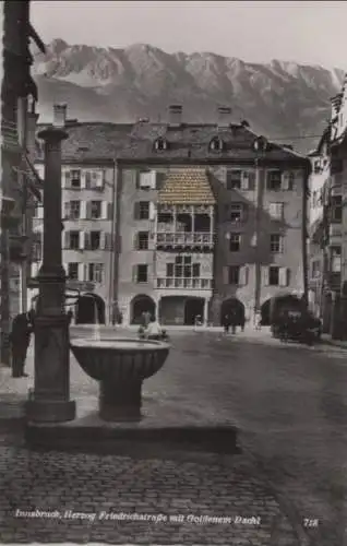 Österreich - Österreich - Innsbruck - Friedrichstraße mit Goldenem Dachl - 1957