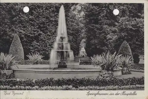 Siegsdorf-Bad Adelholzen - Springbrunnen an der Hauptallee