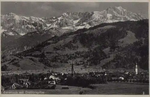 Garmisch-Partenkirchen - mit Dreitorspitze - 1932