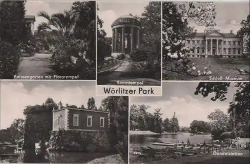 Wörlitz - Wörlitzer Park, u.a. Gondelstation - 1961