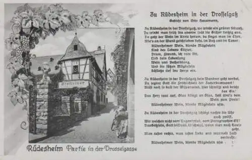 Rüdesheim - in der Drosselgaß - 1947