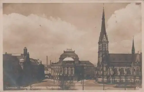 Chemnitz - Museum, Opernhaus, Petrikirche - 1929