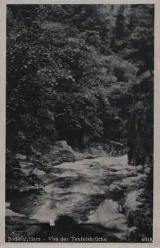 Bodetal - Von der Teufelsbrücke - 1952