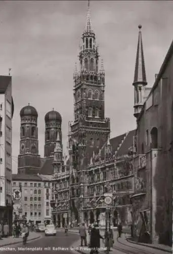 München - Rathaus mit Frauenkirche - ca. 1965