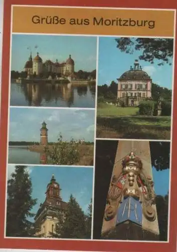 Moritzburg - u.a. Blick zum Schloß - 1987