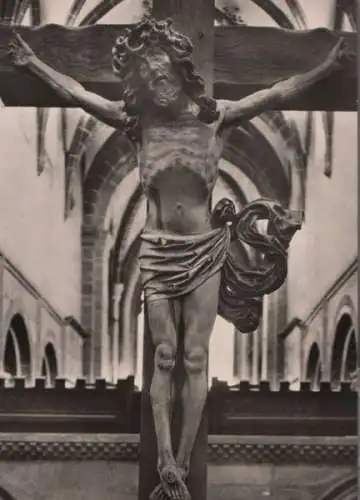 Maulbronn - ehem. Zisterzienserkloster, Kruzifix in Kirche - ca. 1955