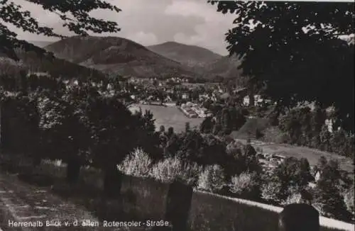 Bad Herrenalb - von den alten Rotensoler-Straße - 1958