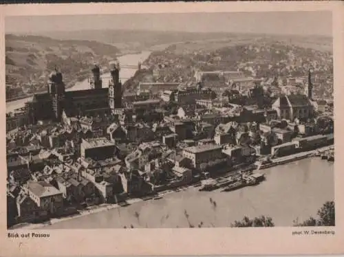 Passau - Blick auf Stadt - ca. 1950