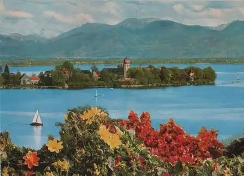 Chiemsee, Fraueninsel - mit Hochfellngebiet