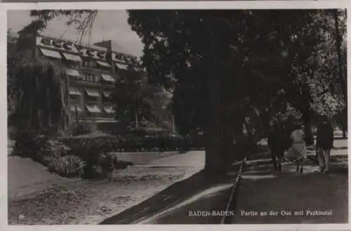 Baden-Baden - Partie an der Oos - 1938