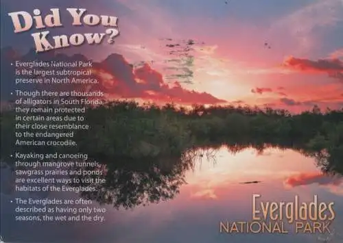 USA - Everglades National Park - USA - Did you lnow?