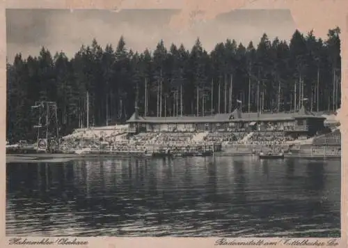 Goslar Hahnenklee - Badeanstalt am Kuttelbacher See - ca. 1965