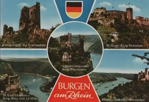 Rhein - Burgen, u.a. Burg Katz - ca. 1980