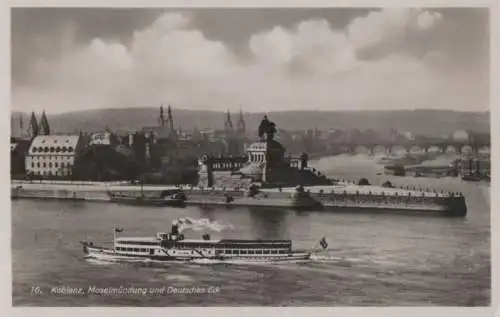 Koblenz - Moselmündung am Deutschen Eck