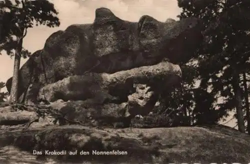 Jonsdorf - Krokodil auf Nonnenfelsen