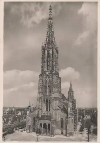 Ulm - Blick auf Münster - 1962