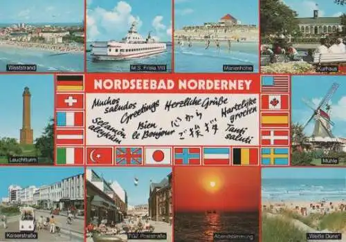 Norderney u.a. Kaiserstraße - ca. 1985