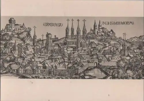 Bamberg - nach Holzschnitt von Scheidel - ca. 1955