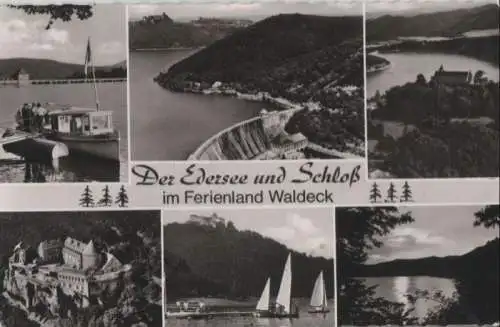 Edersee - mit Schloß - 1969