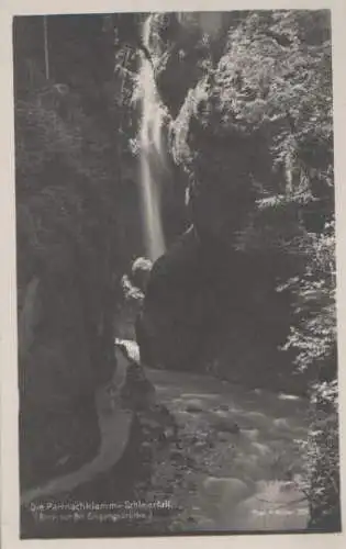 Garmisch-Partenkirchen - Partnachklamm b. Garmisch - Schleierfall - ca. 1935