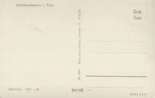 Lütschetalsperre - Ansicht