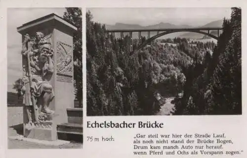 Bad Bayersoien-Echelsbach - Echelsbacher Brücke - ca. 1960