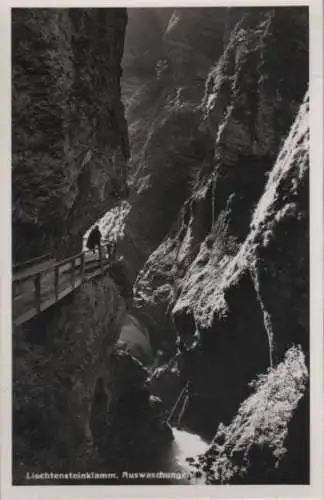 Österreich - Österreich - Liechtensteinklamm - Auswaschungen - ca. 1955