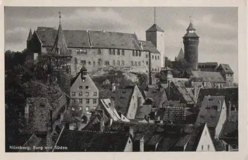 Nürnberg - Burg von Süden - ca. 1955