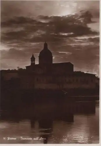 Italien - Italien - Florenz - Firenze - Tramonto sull Arno - ca. 1965