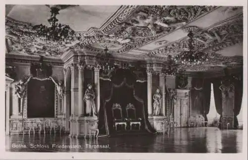 Gotha - Schloss Friedenstein, Thronsaal - ca. 1955