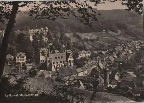 Stolberg - Blick von der Lutherbuche - ca. 1960