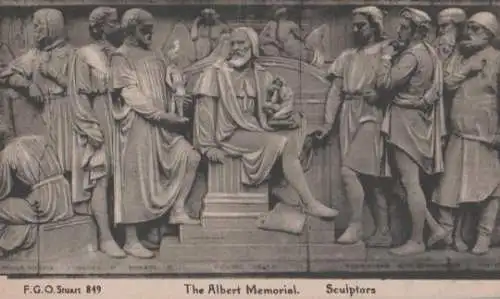 Großbritannien - Großbritannien - London - Albert Memorial - Skulpturen - ca. 1955