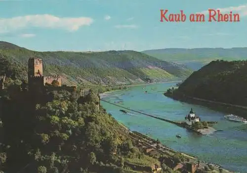 Kaub - mit Burg Gutenfels - ca. 1980