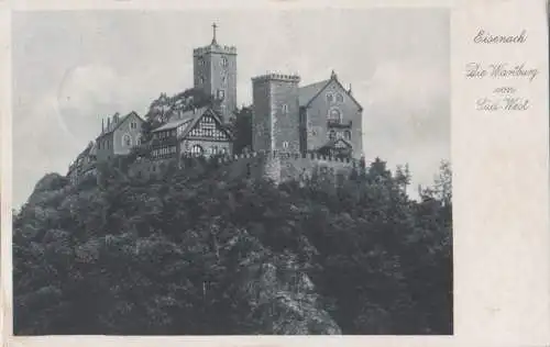 Eisenach, Thüringen - Wartburg von Südwest - 1935