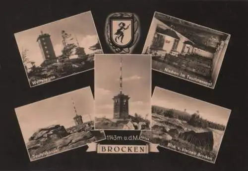 Brocken - u.a. Nischen im Touristensaal - 1961