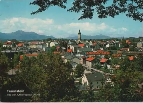 Traunstein - mit den Chiemgauer Alpen - 1985