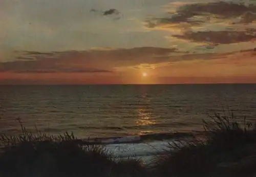 Sonnenuntergang über dem Meer - 1974