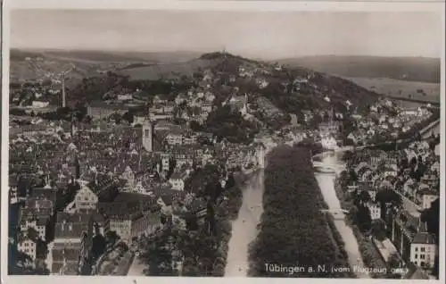 Tübingen - vom Flugzeug aus - ca. 1955