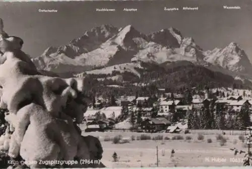 Krün - gegen Zugspitzgruppe - ca. 1960