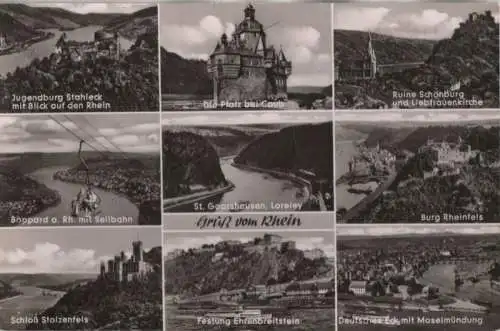 Rhein - u.a. Pfalz bei Caub - ca. 1960