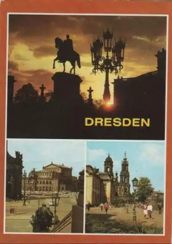 Dresden - u.a. Brühlsche Terrasse - 1989