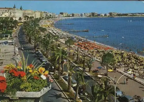 Frankreich - Frankreich - Cannes - La Croisette et la Plage - 1975