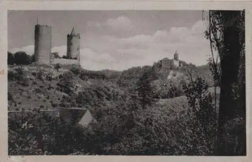 Bad Kösen-Saaleck - Rudelsburg - und Burg Saaleck - 1955