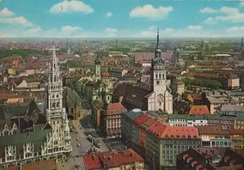 München - Stadt von Frauenkirche - 1970